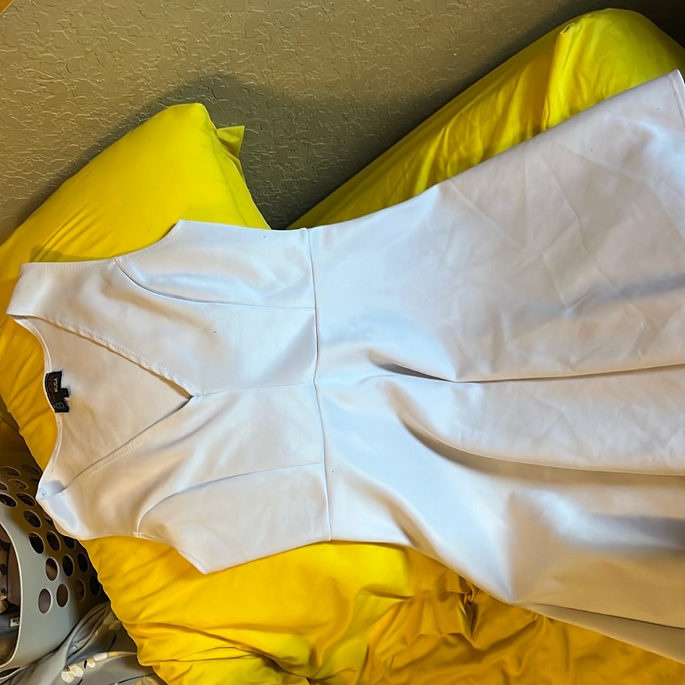 Dress, white, size large
